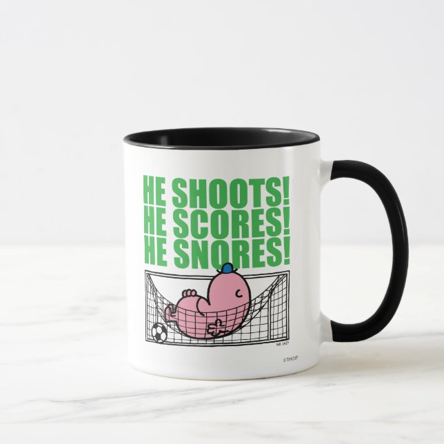 Caneca Sr. Preguiçoso Em Um Objetivo De Futebol (Direita)