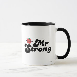 Caneca Sr. Strong   Letra de peso e bolhas