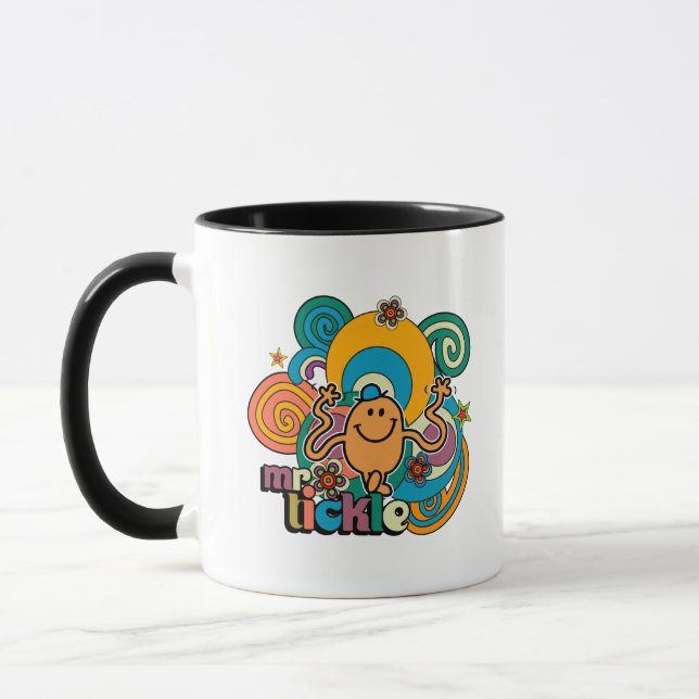 Caneca Sr. Tickle | Psicodélicos, Estrelas e Flores (Esquerda)