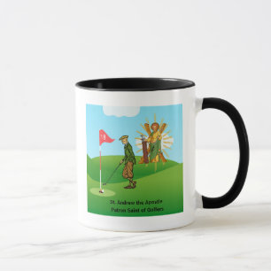 Caneca SS. Andrew & Jude com 2 Golfistas Masculinos
