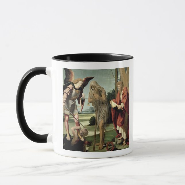 Caneca SS. Michael, Andrew e Onuphrius (óleo no painel) (Esquerda)