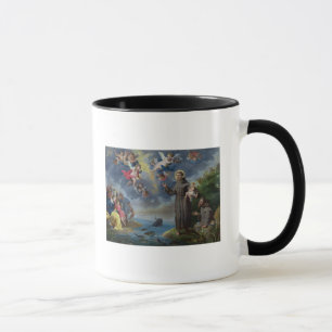 Caneca St Anthony de Pádua que Preaching aos peixes
