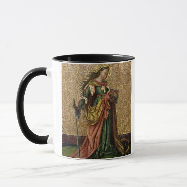 Caneca St. Catherine de Alexandria (óleo no painel) 2 (Esquerda)