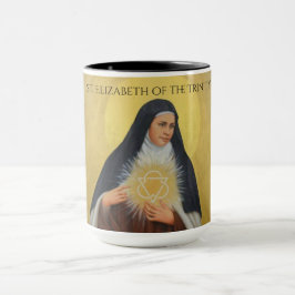 Caneca St. Elizabeth da freira carmelita da trindade