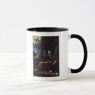 Caneca St Francis de Assisi consolou por um anjo