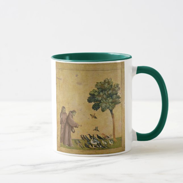 Caneca St Francis de Assisi que preaching aos pássaros (Direita)