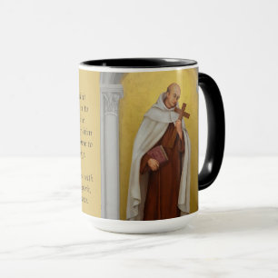 Caneca St John da oração carmelita transversal