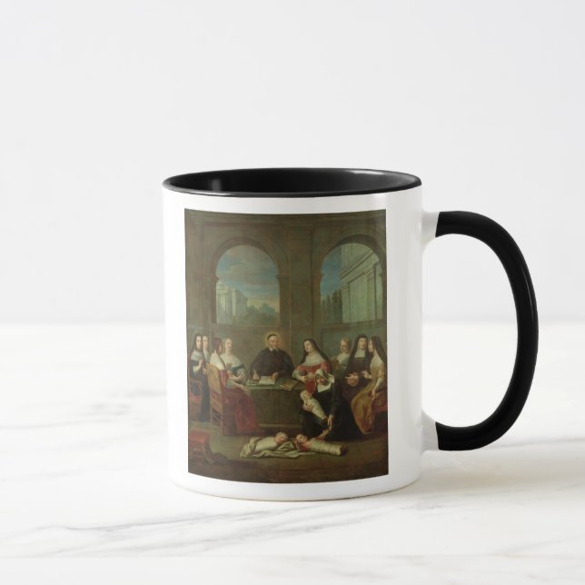 Caneca St. Vincent de Paul e irmãs da caridade (Direita)