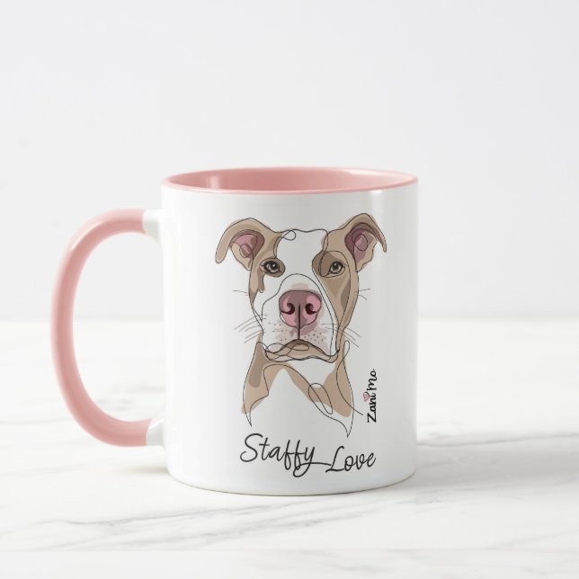 Caneca Staffy Love - Zani Mo Protection (Esquerda)