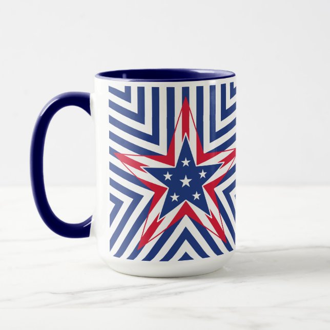 Caneca Star of Freedom (Stripe) (Esquerda)