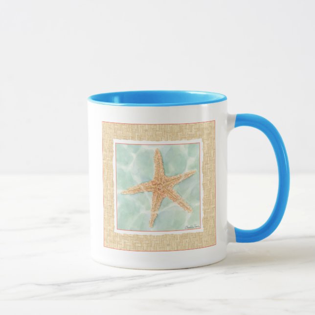 Caneca Starfish náutico na água (Direita)