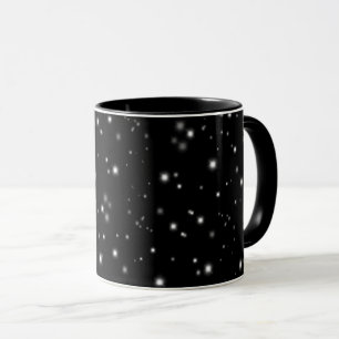 Caneca Starlight Sparkles Black and White Stars