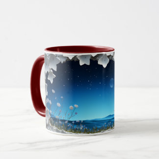 Caneca Starlit Night Garden Cerâmica Coffee ☕
