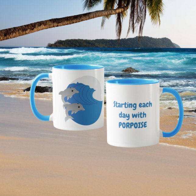 Caneca Starting each day with PORPOISE (Criador carregado)