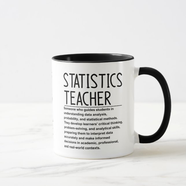 Caneca Statistics teacher (Direita)