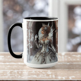 Caneca Steampunk Victorian Industrial Winter Ice Queen