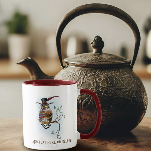 Caneca Steampunk Victorian Owl