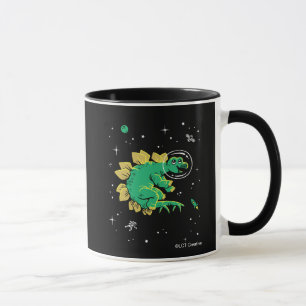 Caneca Stegosaurus verde Dinos de Tan no espaço