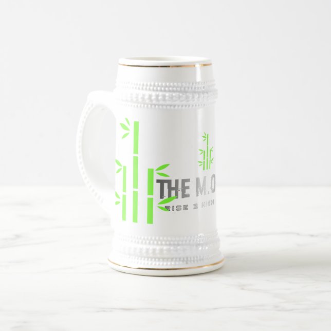 Caneca Stein (Branca/Dourada) (Frente Esquerda)