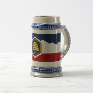 Caneca Stein com Bandeira de Utah, EUA
