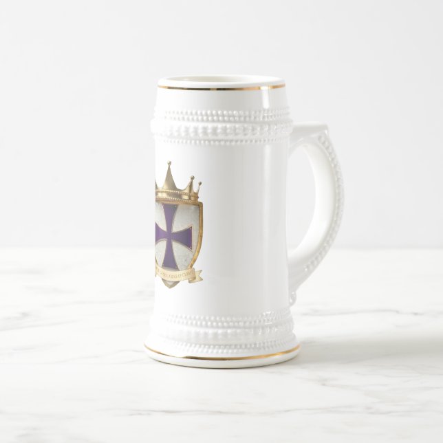 Caneca Stein Crest da Ordem Sacerdotal Roxa RayEl (Frente Esquerda)