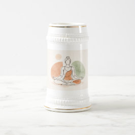 Caneca Stein de Meditação Yoga Minimalista