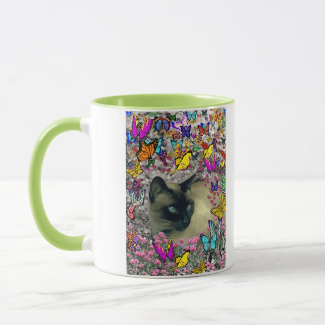 Caneca Stella no gato Siamese do ponto do chocolate das (Esquerda)