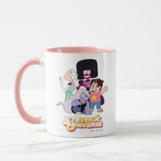 Caneca Steven Universe | Grupo Crystal Gem Huddle