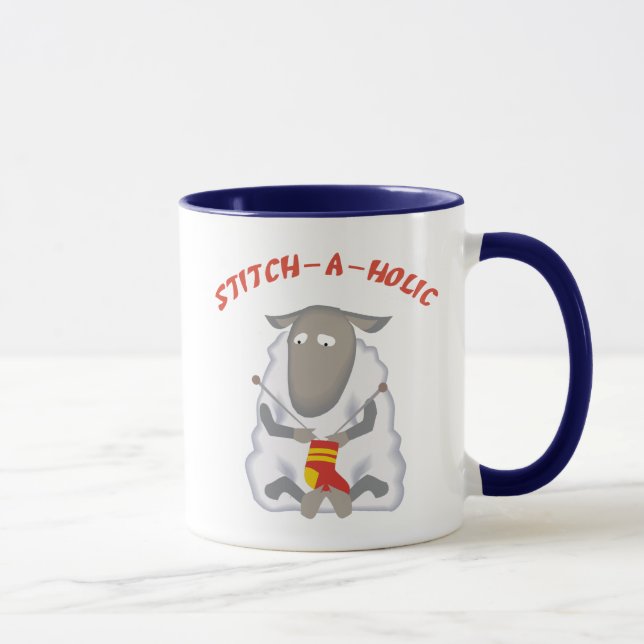 Caneca Stitch-a-holic Knitter Mug (Direita)