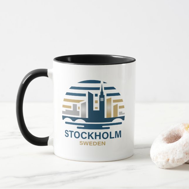 Caneca Stockholm Sweden Europe (Com Donut)