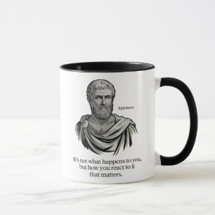 Caneca Stoic Epictetus Não é o que te acontece