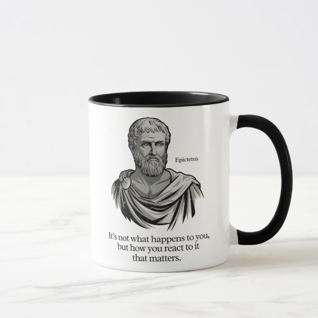 Caneca Stoic Epictetus Não é o que te acontece (Direita)