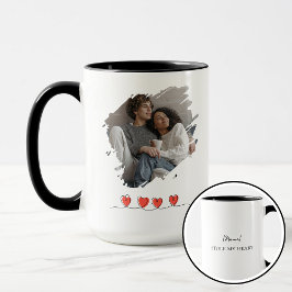 Caneca Stole My Heart Valentine's Day Photo Personalized