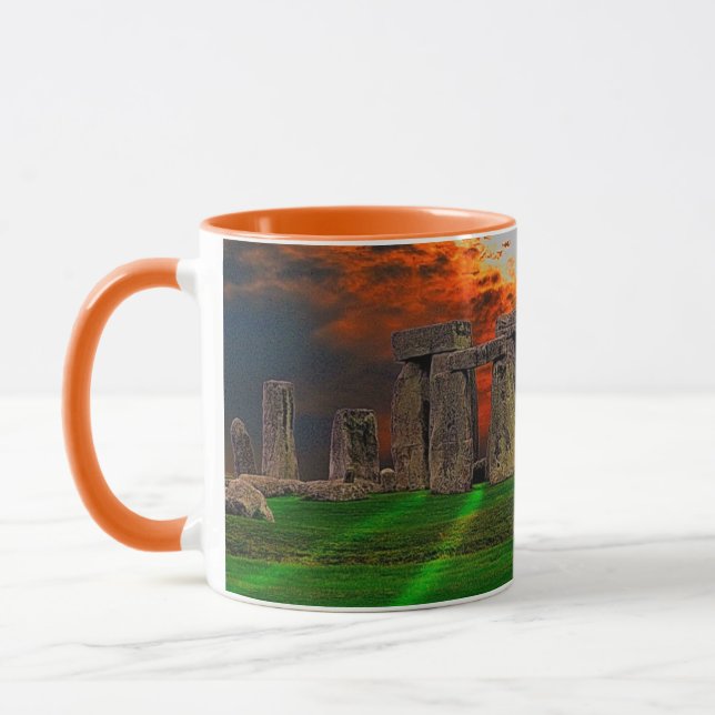 Caneca Stonehenge Celtic Standstone Stones na Grã-Bretanh (Esquerda)