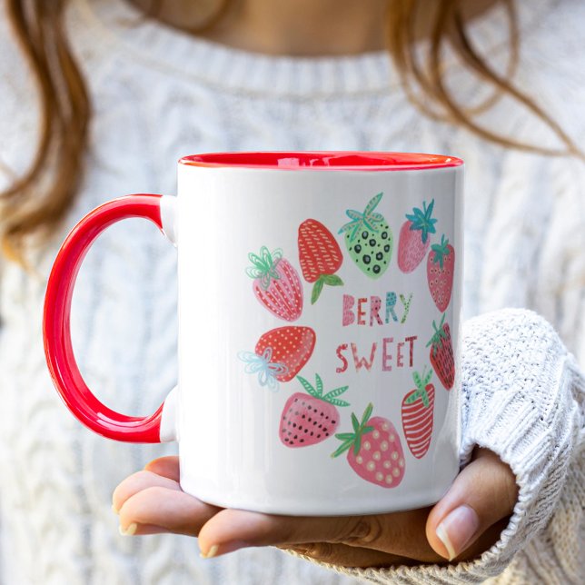 Caneca Strawberry Cute Berry Sweet (Criador carregado)