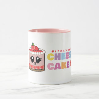 Caneca Strawberry cute cheesecake cup