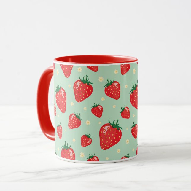 Caneca Strawberry Mug (Frente Esquerda)