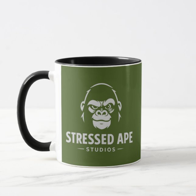 Caneca Stressed Ape Studios Green Logo (Esquerda)