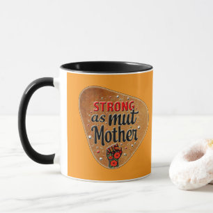 Caneca Strong as a Mother – Vintage Feminine Badge