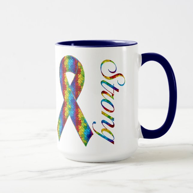 Caneca Strong Autism Ringer Mug (Direita)