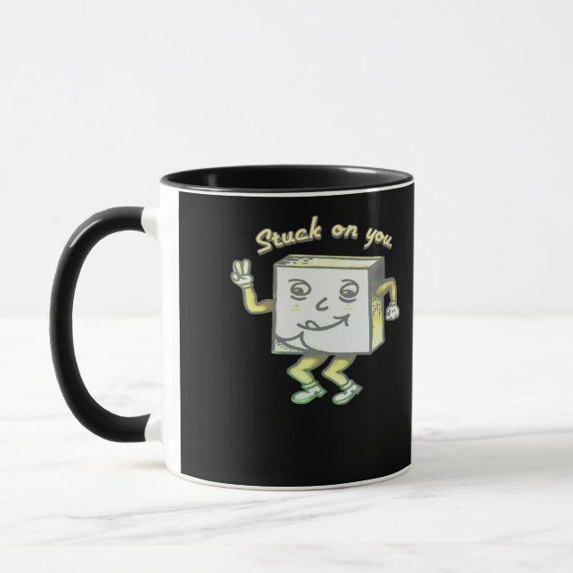 Caneca Stuck On You Post It Minimal Modern Style  (Esquerda)