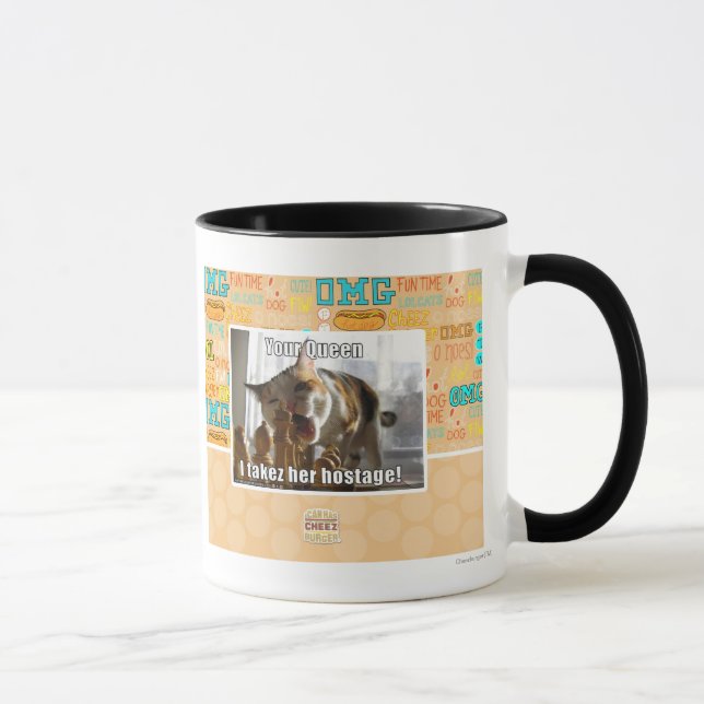 Caneca Sua rainha, takez de I seu refém (Direita)