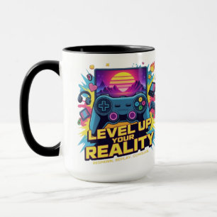 Caneca Suba de Nível Sua Realidade – Neon Gamer