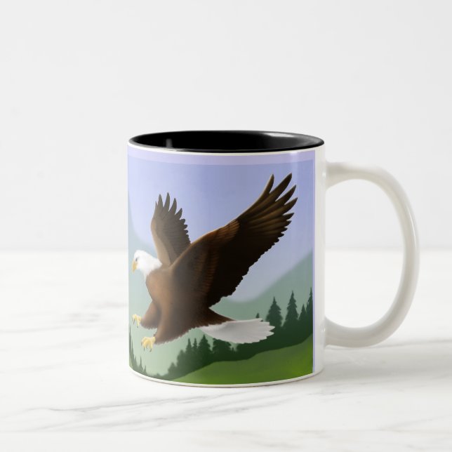 Caneca subindo de Eagle da escritura do 40:31 de (Direita)