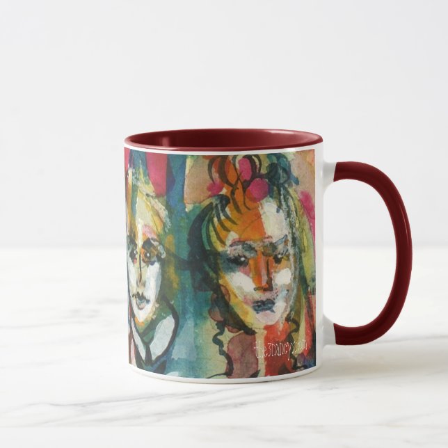 Caneca subtil da aguarela das senhoras II (Direita)