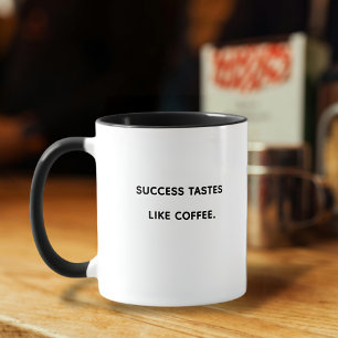 Caneca SUCESSO COMO A Typografia motivacional CAFÉ Mug