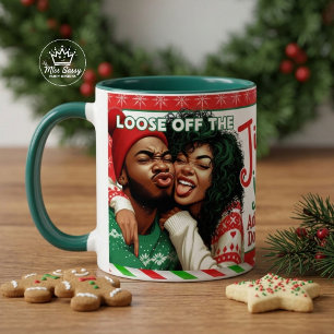 Caneca Suco de Sino Dupla de Natal Engraçada