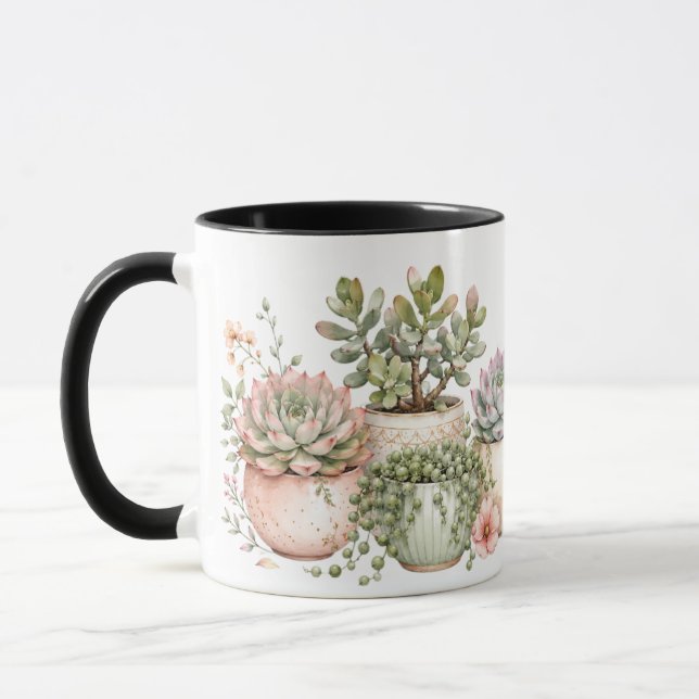 Caneca Suculentas Botânicas "Aloe You Vera Much"   (Esquerda)