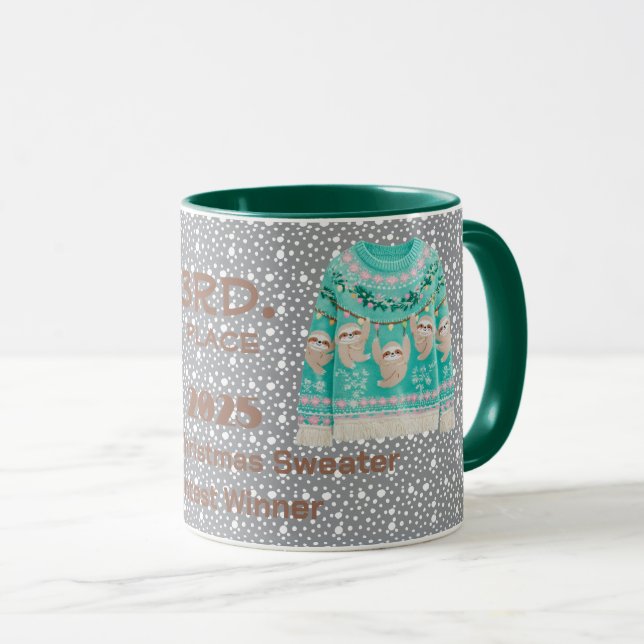 Caneca Suéter de Natal Brega 3º Lugar Vencedor do Concurs (Frente Esquerda)