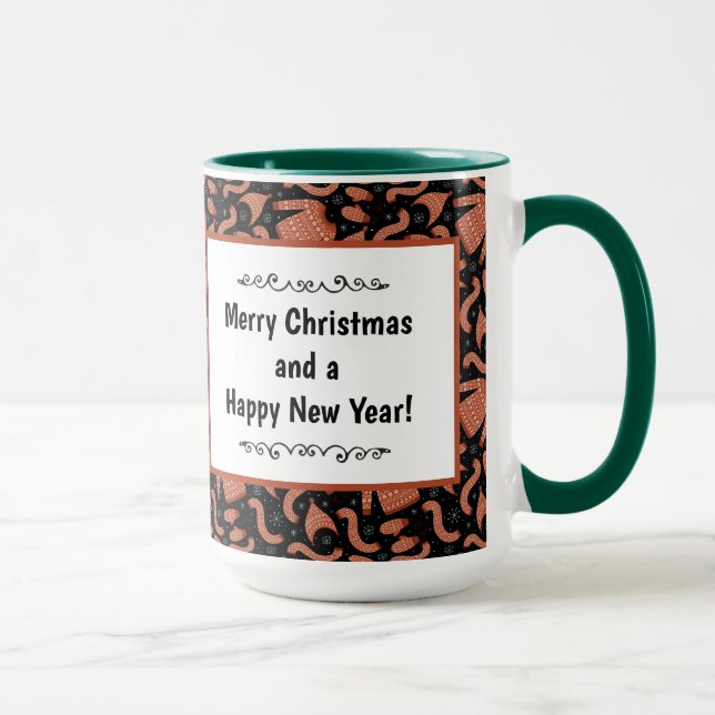 Caneca Suéter de Natal Feio Brancos (Direita)